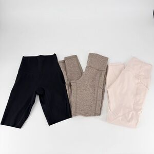 Bundle of 3 XS Athletic Bottoms Aerie Fabletics Leggings Bike Shorts